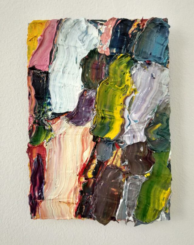 ohne Titel, 2022
Öl auf Karton | 21 x 15 cm

#oilpainting #newandabstract #color #impasto #impastopainting #artinmunich #abstactart #smallpainting #artcollector #colorful #study